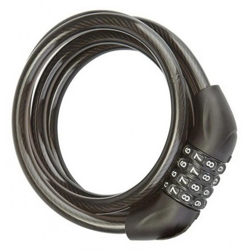 Замок противоугонный кодовый Forward GD11-925 8х1500 мм, черный