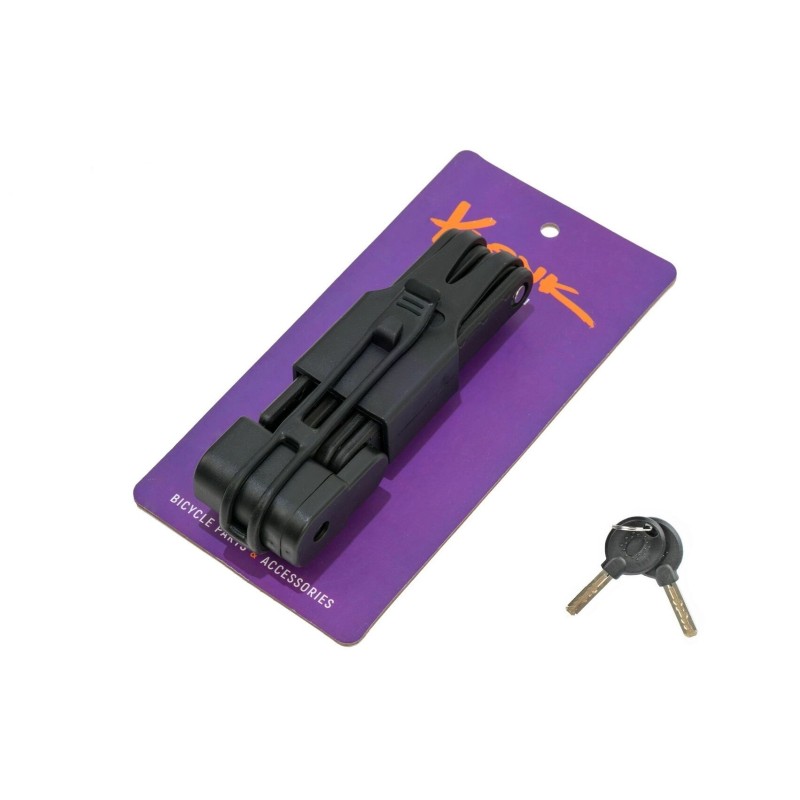 Замок противоугонный Klonk 10392, 162x67 мм, черный