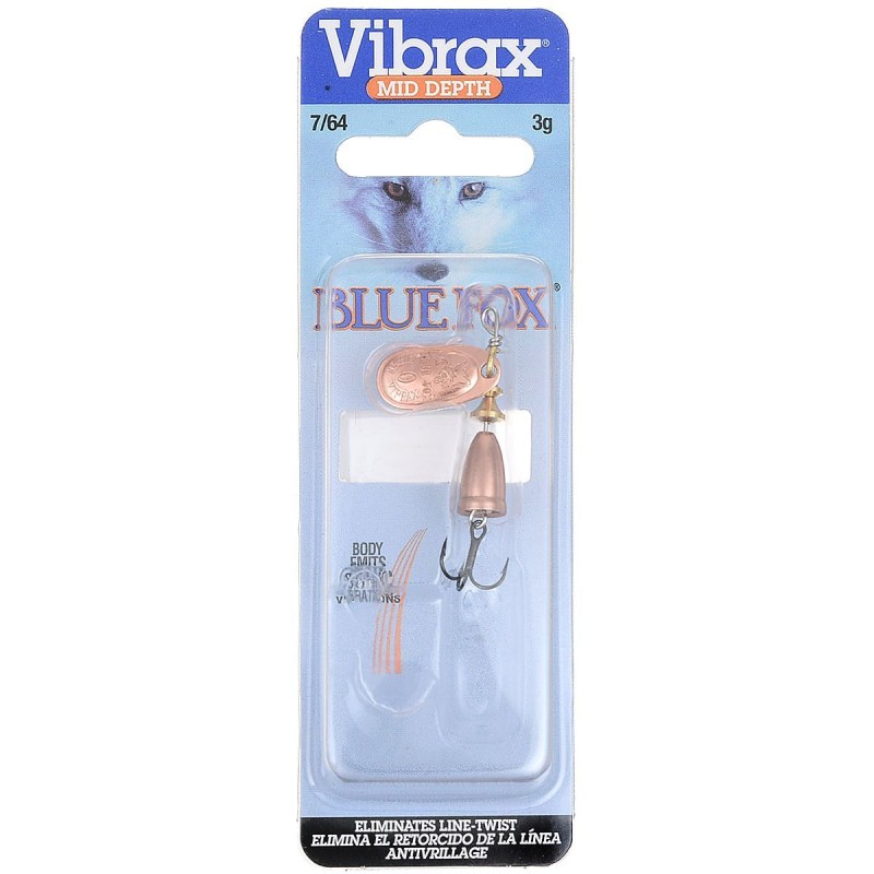 Блесна вращающаяся Blue Fox Original Vibraxl BF0-C, 20 мм, 3 гр, цвет C
