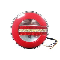 Фонарь задний AT LED 12-24V, d=140mm, с белой секцией заднего хода