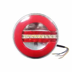 Фонарь задний AT LED 12-24V, d=140mm, с белой секцией заднего хода