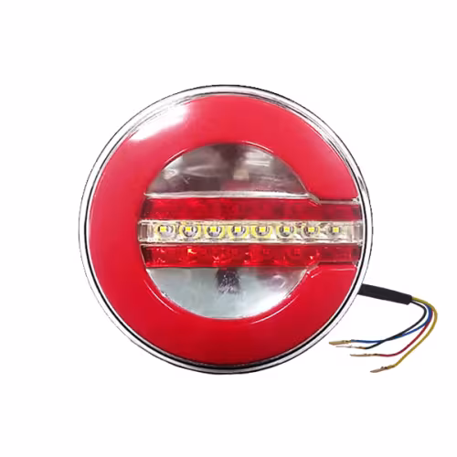 Фонарь задний AT LED 12-24V, d=140mm, с белой секцией заднего хода