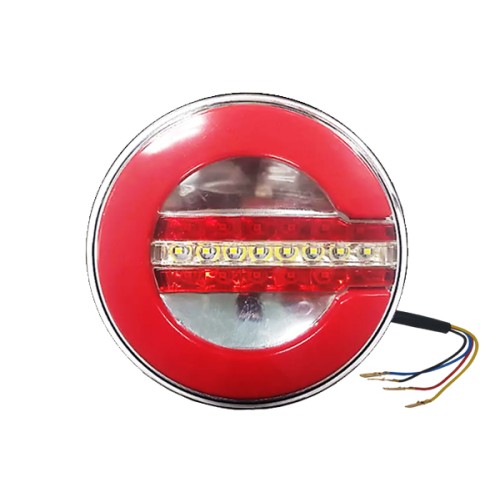 Фонарь задний AT LED 12-24V, d=140mm, с белой секцией заднего хода