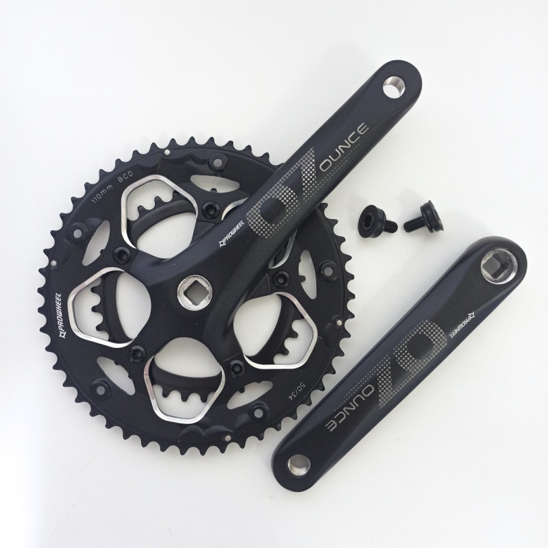 Комплект шатунов Prowheel OUNCE 521C-N 50/34T 1/2x3/32 SBB, 170 мм