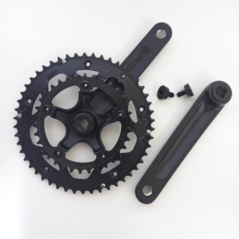 Комплект шатунов Prowheel OUNCE 521C-N 50/34T 1/2x3/32 SBB, 170 мм