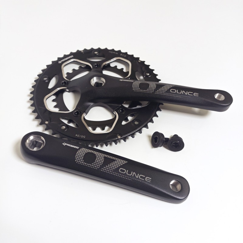 Комплект шатунов Prowheel OUNCE 521C-N 50/34T 1/2x3/32 SBB, 170 мм