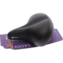 Седло велосипедное Klonk 11513 Elastomer Comfort Series, 262х243 мм, черное