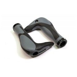 Грипсы для велосипеда Trix HL-G205-GREY-BLACK, 150 мм, серый/черный