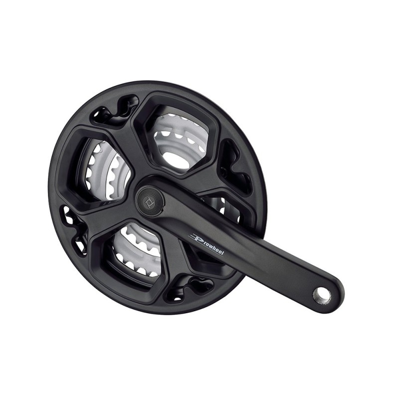 Комплект шатунов Prowheel, 48/38/28T, 170 мм, 9/16