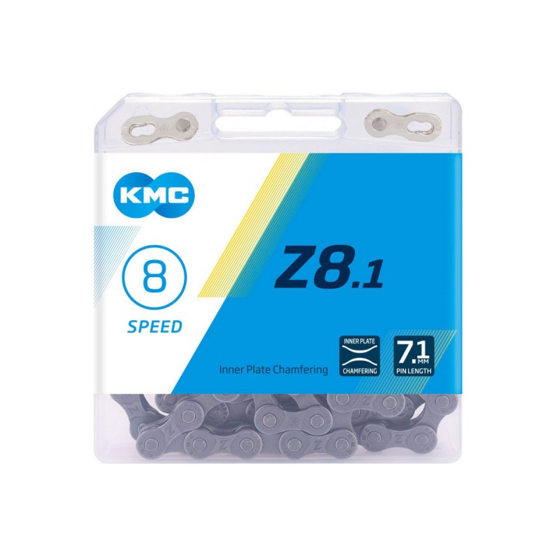Цепь велосипедная Kmc Z-8.1, 8 скоростей, 116 звеньев с замком