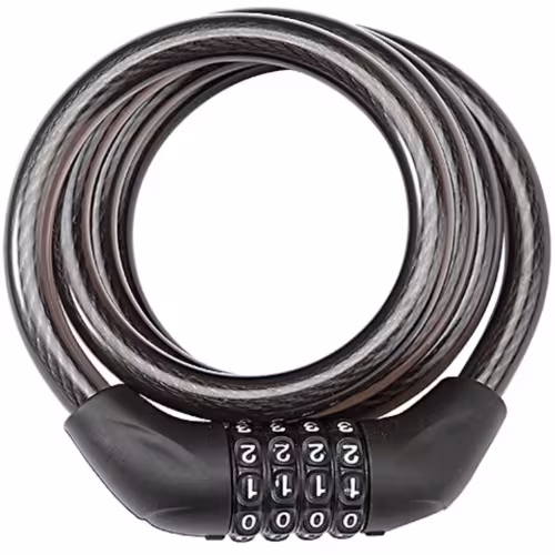 Замок противоугонный Rapido GK102.705A УТ00024730, 12/1500 мм, черный