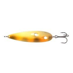 Блесна колеблющаяся Kuusamo Tundra Cowpie, 85 мм, 19 гр, цвет Ye/O/G-C, UV