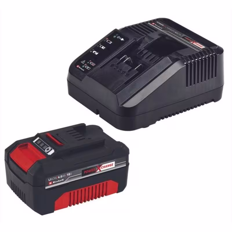 Комплект аккумуляторных инструментов Einhell (дрель TE-CD 18/40 Li, УШМ TC-AG 18/115 Li, АКБ, ЗУ, сумка)