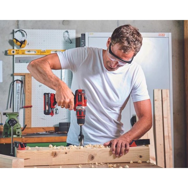 Комплект аккумуляторных инструментов Einhell (дрель TE-CD 18/40 Li, УШМ TC-AG 18/115 Li, АКБ, ЗУ, сумка)