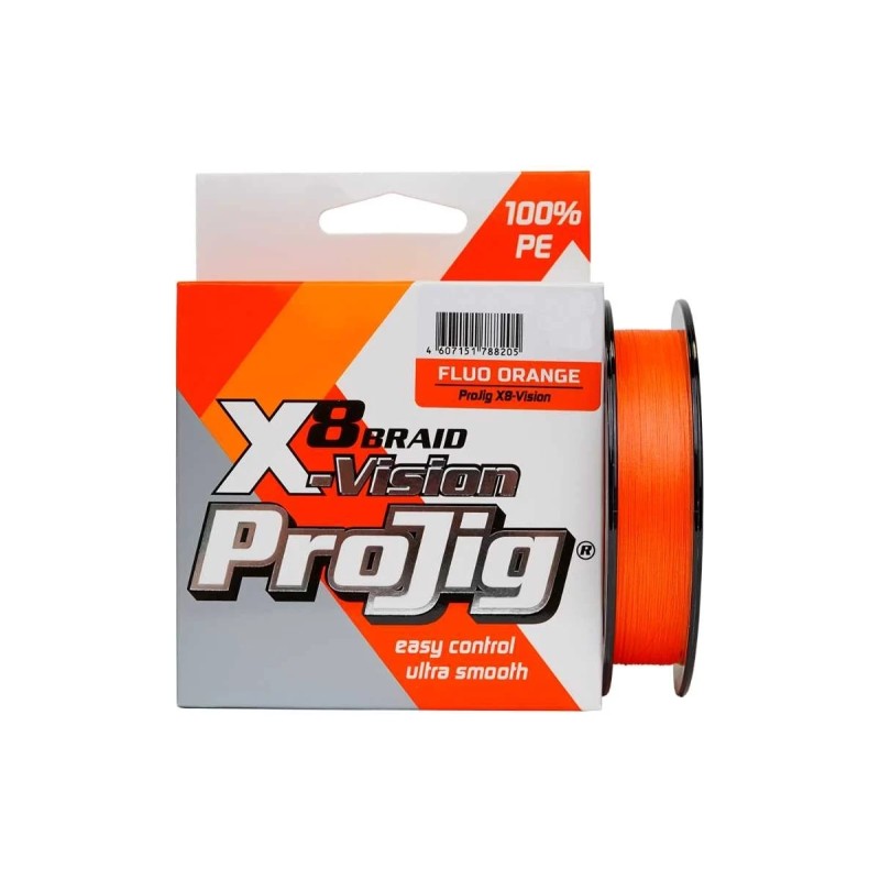 Шнур плетеный ProJig X8 Vision, 0.18 мм, 14 кг, 100 м