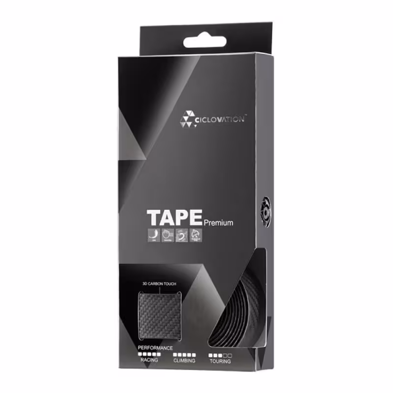 Обмотка руля Ciclovation 3D Carbon Touch Black, 2000x30 мм, черный