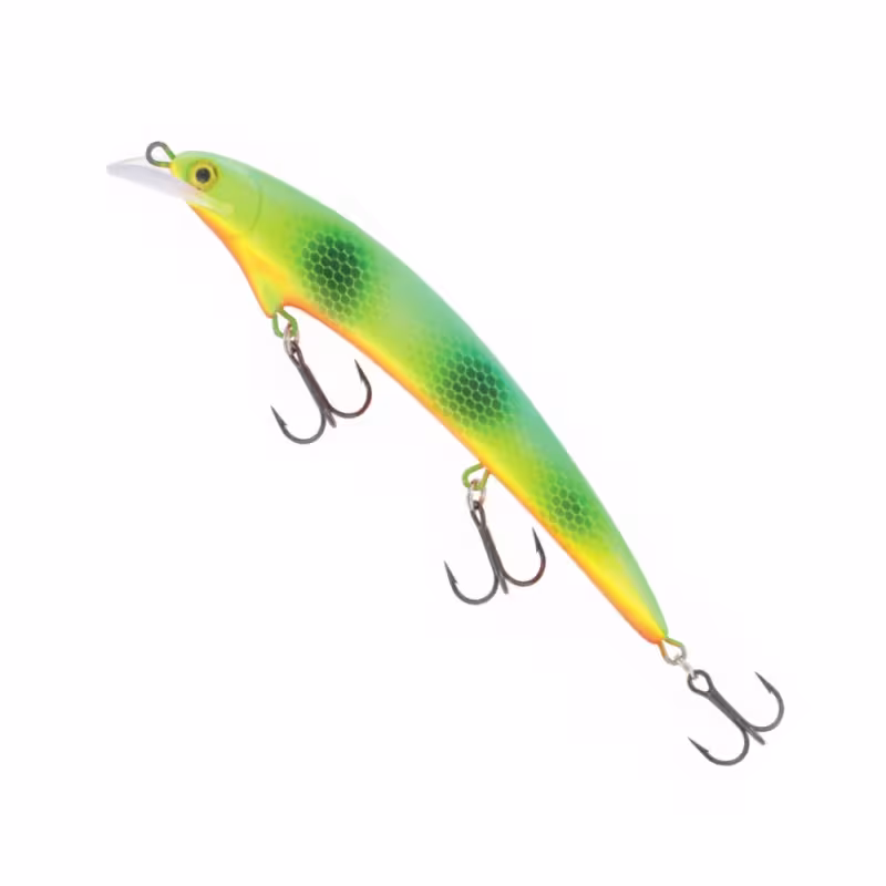 Воблер плавающий Kuusamo Santeri, 130 мм, 15 гр, цвет BL/GR/Fye/FR,UV