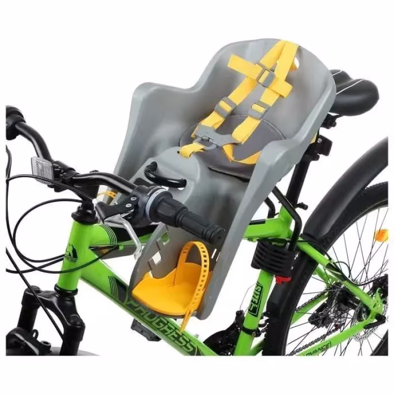 Кресло детское BQ BG-6 крепление заднее дугой на раму, нагрузка 15 кг, цвет серый