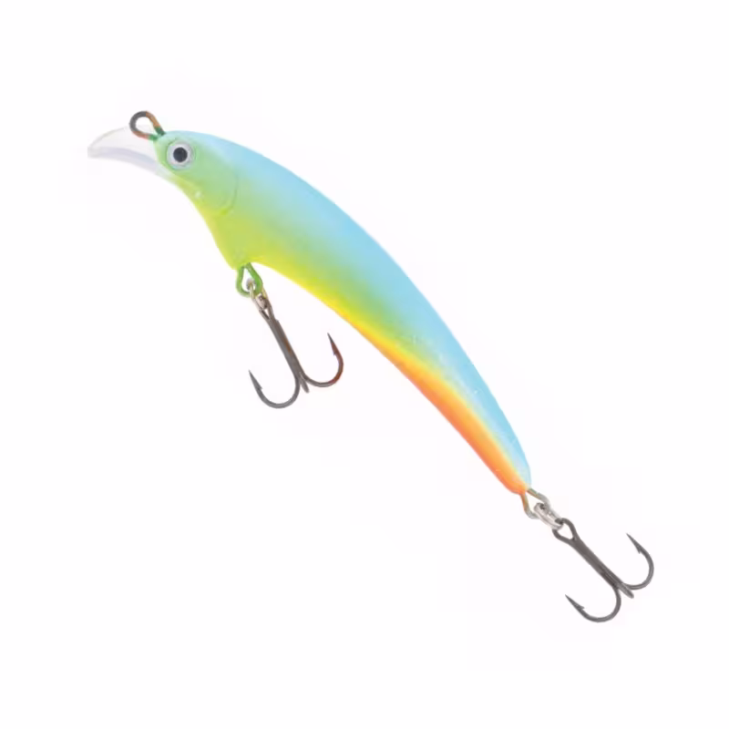 Воблер плавающий Kuusamo Santeri, 90 мм, 9 гр, цвет GL/BLU/FYe/FR, UV