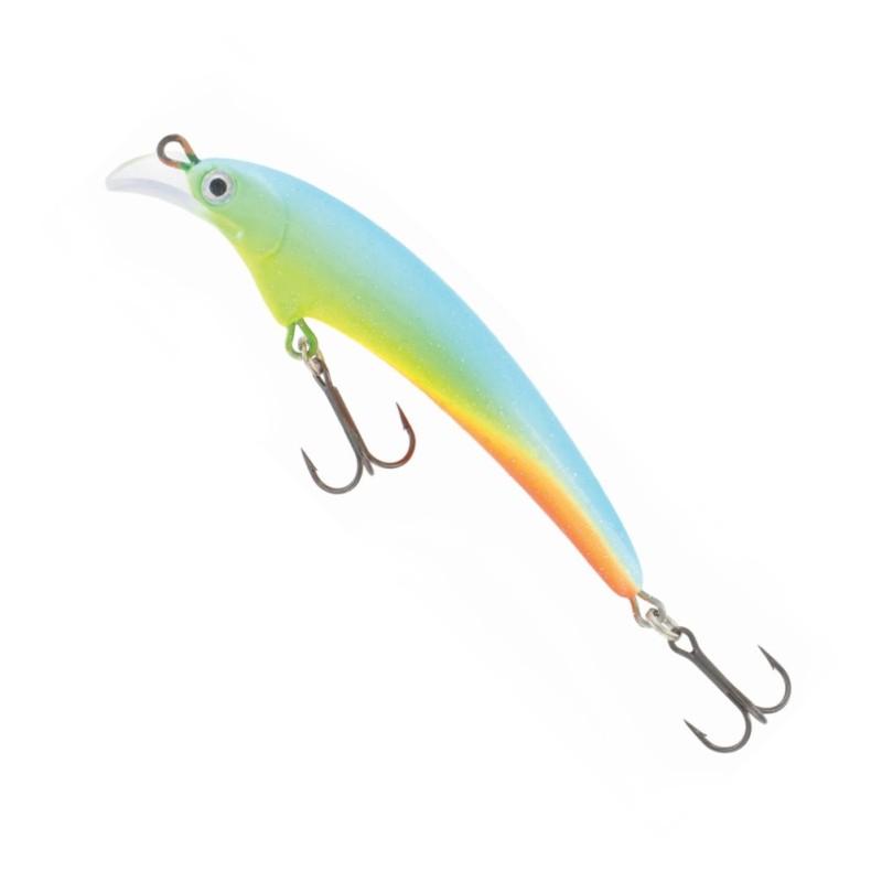 Воблер плавающий Kuusamo Santeri, 90 мм, 9 гр, цвет GL/BLU/FYe/FR, UV