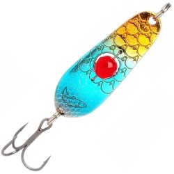 Блесна Kuusamo Rasanen (бусинка), 5 см, 11 гр, цвет GL/R/O/BLU-S, UV