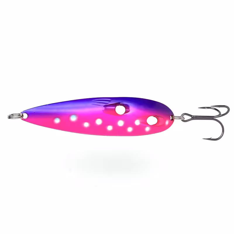 Блесна колеблющаяся Kuusamo Tundra, 85 мм, 19 гр, цвет W/BLU/Li-S, UV