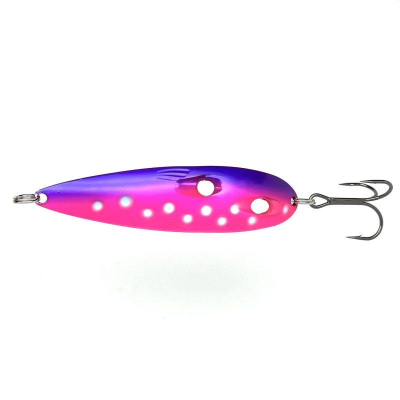 Блесна колеблющаяся Kuusamo Tundra, 85 мм, 19 гр, цвет W/BLU/Li-S, UV