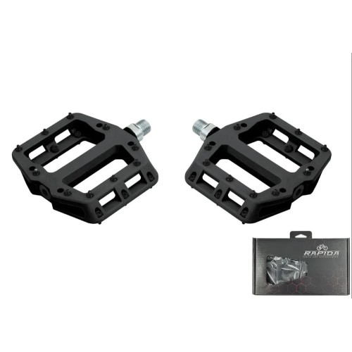 Педали платформенные Rapida P-926, 115x102 мм, на промподшипниках 9/16