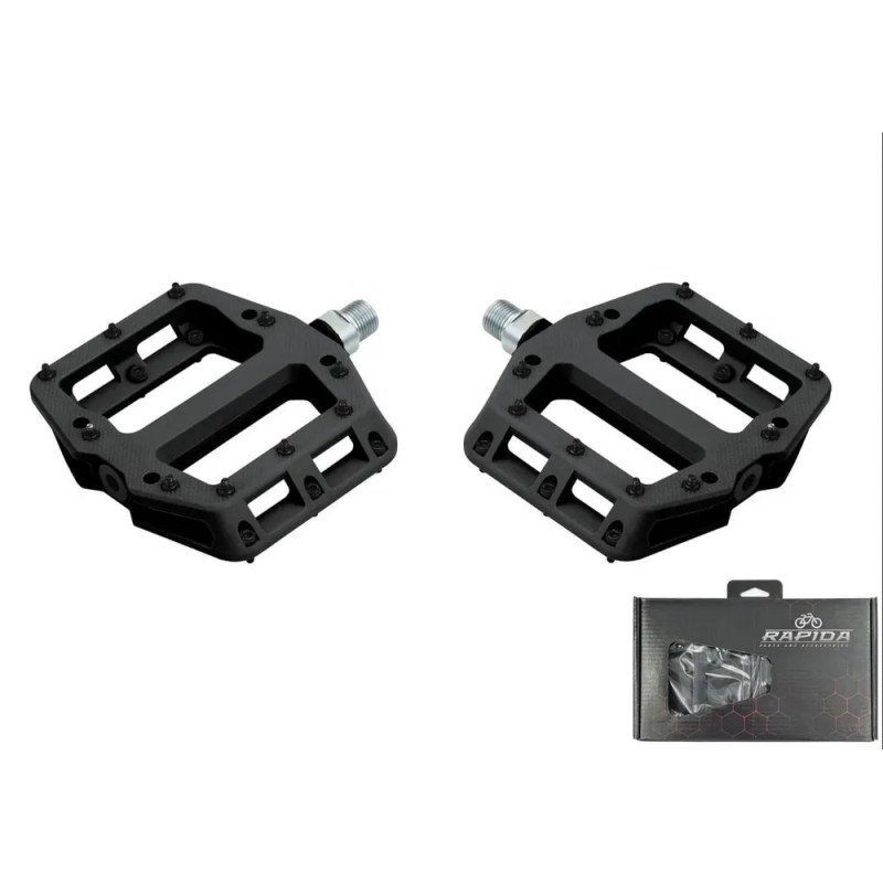 Педали платформенные Rapida P-926, 115x102 мм, на промподшипниках 9/16