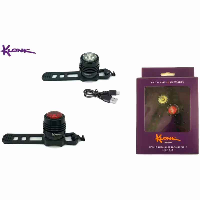 Фонарь велосипедний (комплект) Klonk 11951, 4 режима