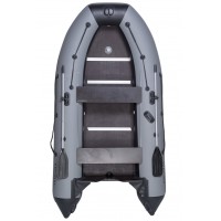 Надувная лодка ПВХ Адмирал 330 CF Сила, пайол фанерный, черный/красный