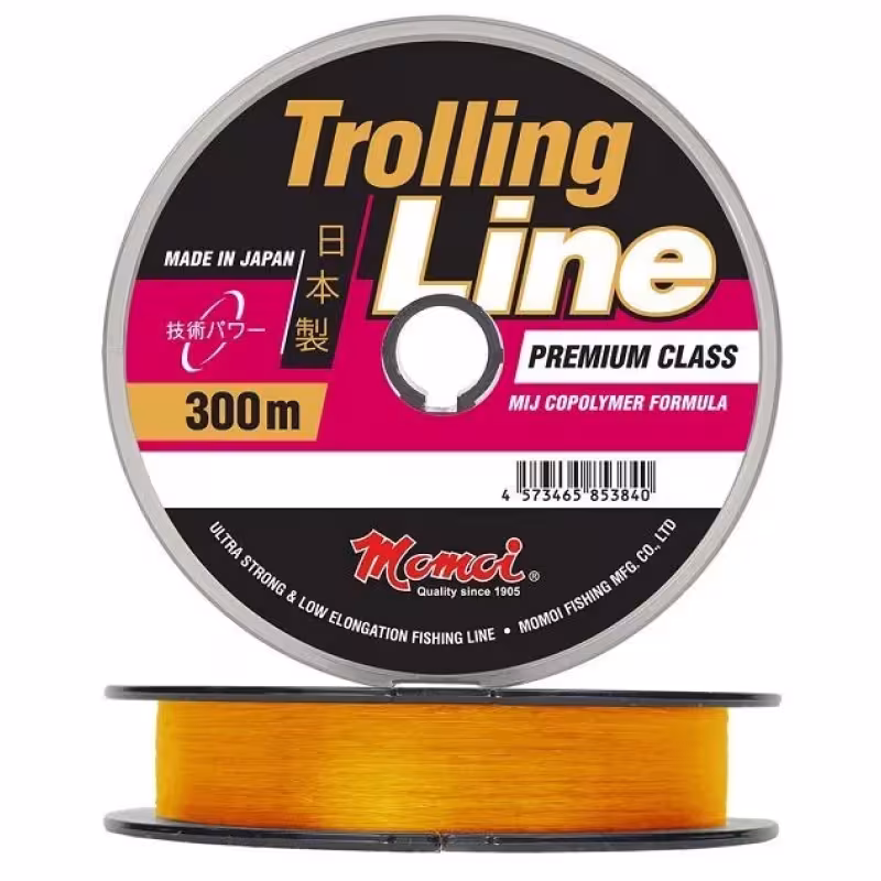 Леска монофильная Momoi Trolling Line 0.45 мм, 18 кг, 300 м, оранжевый