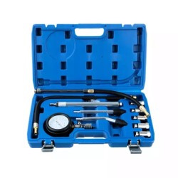 Компрессометр бензиновый SpecX, набор с гибкой, 2-мя жесткими насадками, 2-мя удлинителями и переходниками