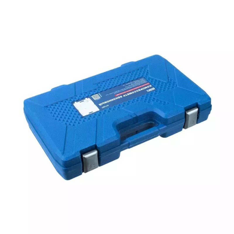 Компрессометр бензиновый SpecX, набор с гибкой, 2-мя жесткими насадками, 2-мя удлинителями и переходниками