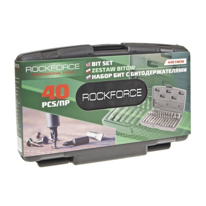 Набор бит Rockforce RF-4401NEW, 40 предметов
