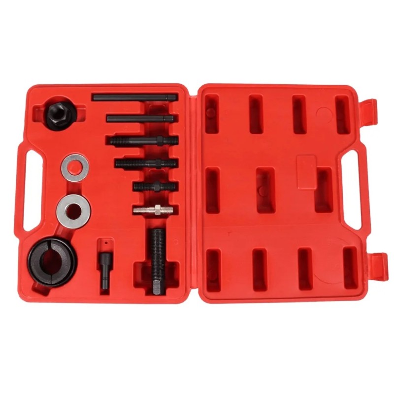 Набор инструментов для снятия и установки шкивов Эврика ER-86148, 12 предметов