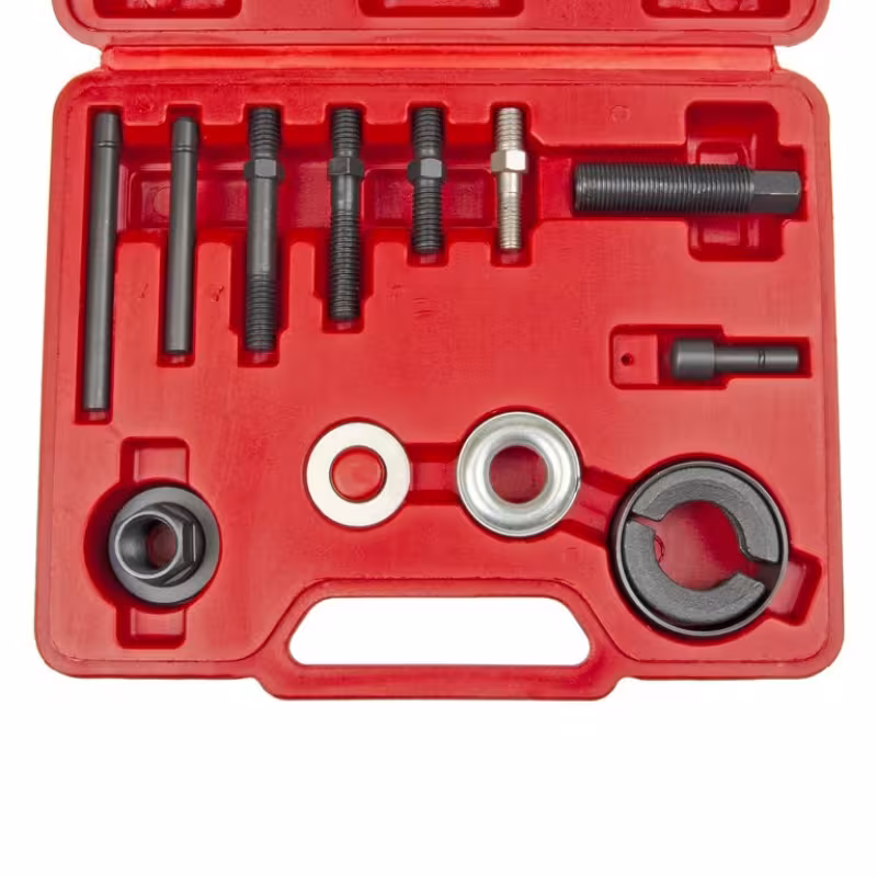 Набор инструментов для снятия и установки шкивов Эврика ER-86148, 12 предметов