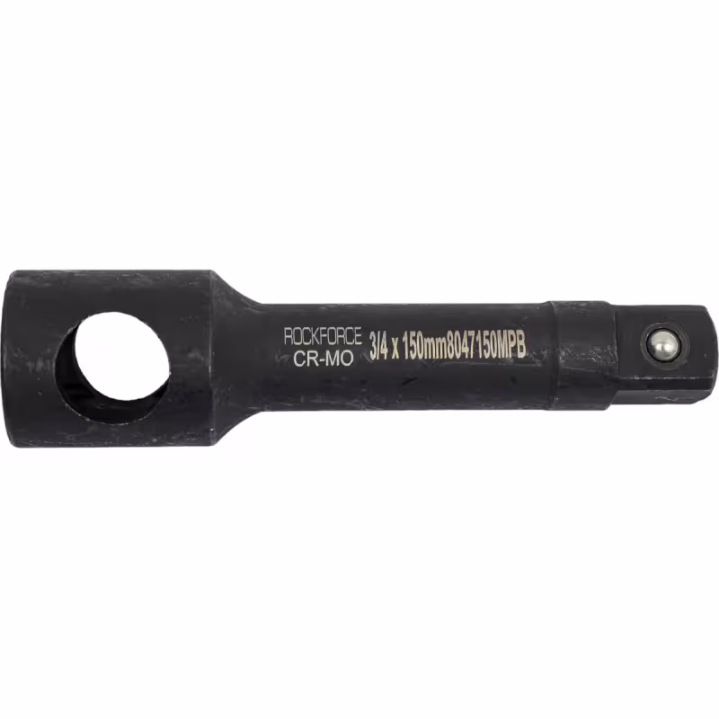 Удлинитель ударный с отверстием Rockforce RF-8047150MPB, 150 мм, 3/4