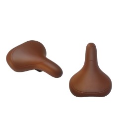 Седло велосипедное Knus KS-7041 Comfort Series, 265х215 мм, коричневый