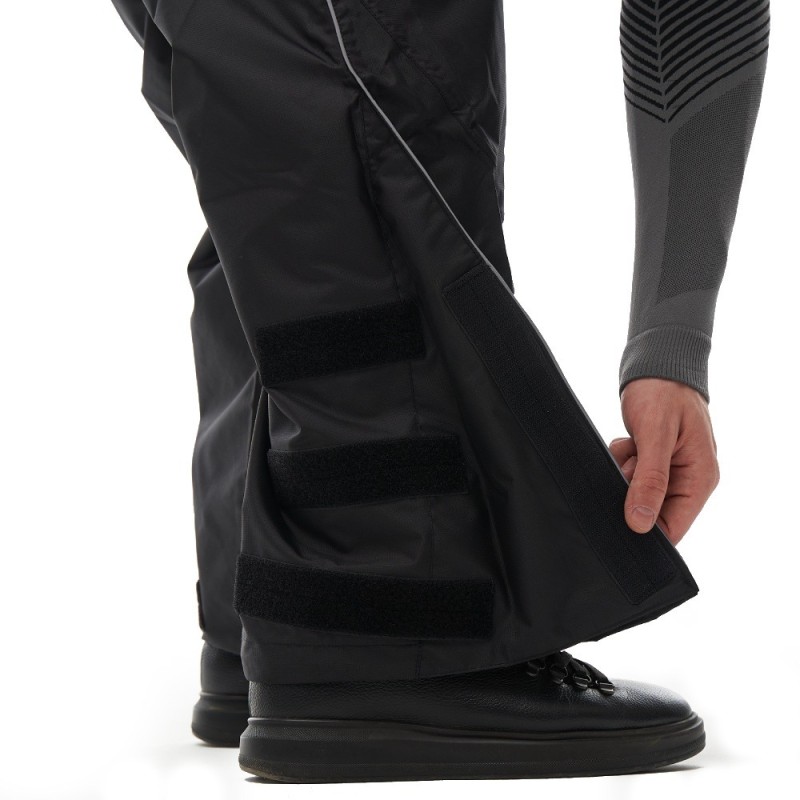 Брюки-дождевики мужские Dragonfly EVO 2023, мембрана, черный, размер XS, 164 см