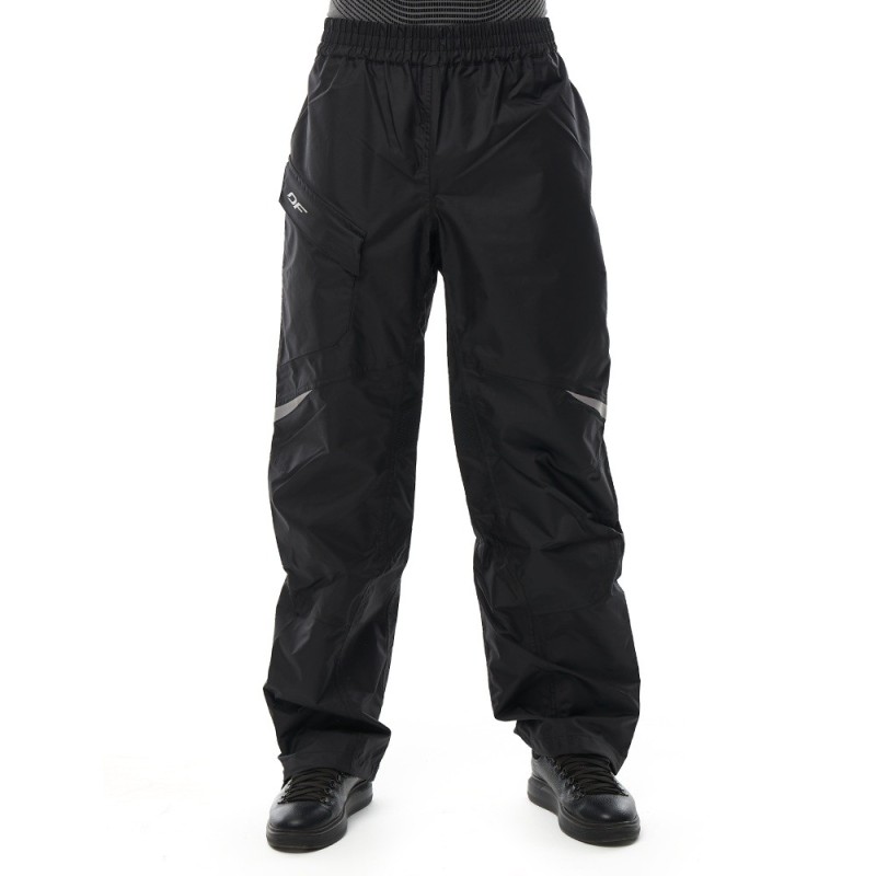 Брюки-дождевики мужские Dragonfly EVO 2023, мембрана, черный, размер L