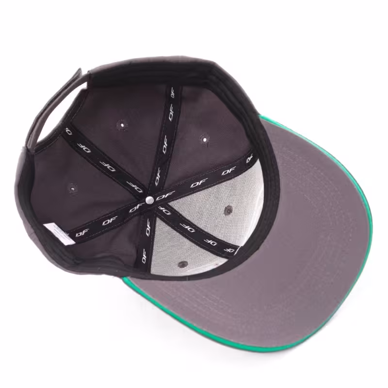 Кепка-бейсболка Dragonfly Classic Motor Sport Grey/Green, хлопок, серый/зеленый