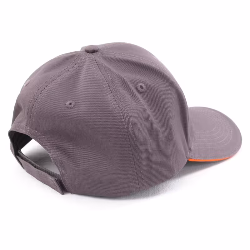 Кепка-бейсболка Dragonfly Classic Racing Sport Grey/Orange, хлопок, серый