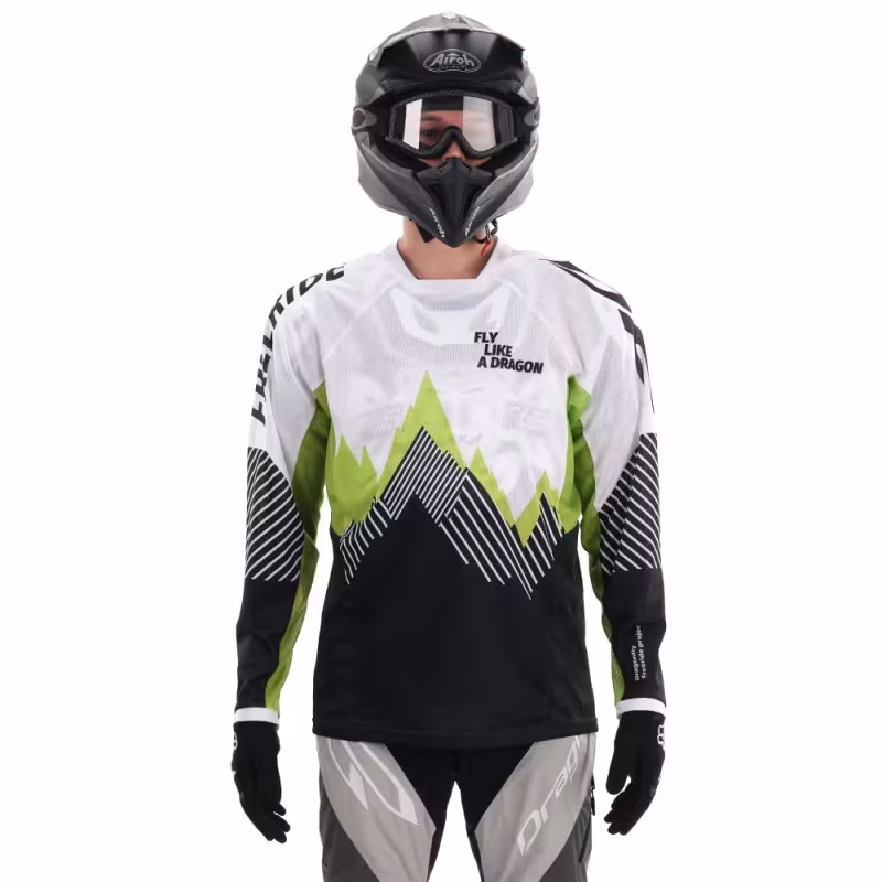 Джерси мужское Dragonfly Black-White 2020, полиэстер, белый/черный, размер XL