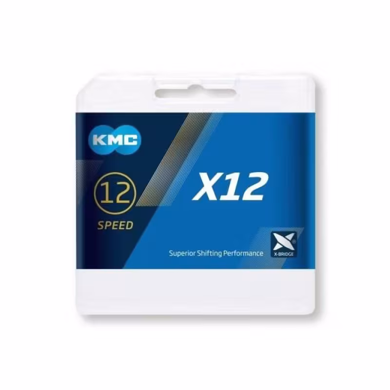 Цепь велосипедная Kmc X12 Black, 12 скоростей, 126 звеньев, черный