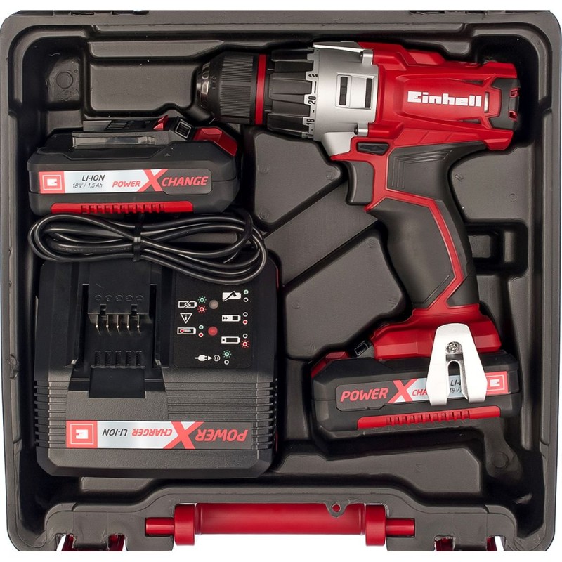 Дрель аккумуляторная Einhell PXC TE-CD 18/2 Li Kit