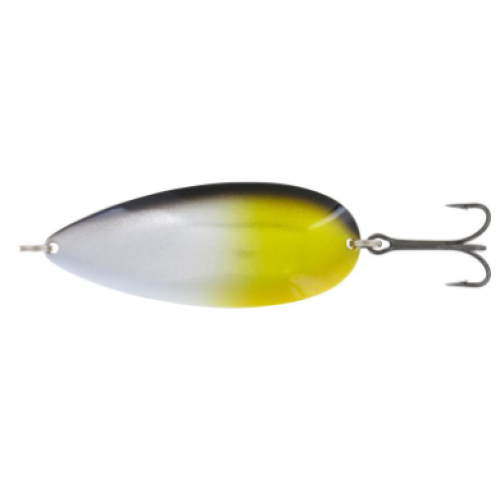 Блесна колеблющаяся Kuusamo Hauki Peravalotakuu, длина 80 мм, вес 22 г, цвет BL/S/Ye-S, UV