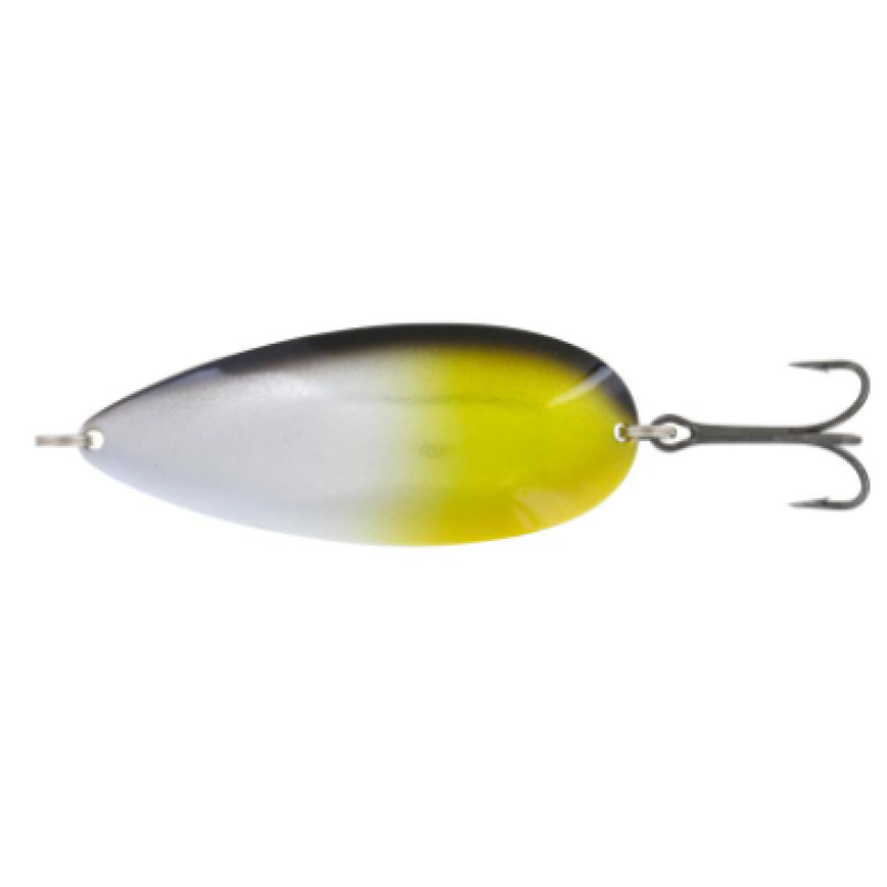 Блесна колеблющаяся Kuusamo Hauki Peravalotakuu, длина 80 мм, вес 22 г, цвет BL/S/Ye-S, UV