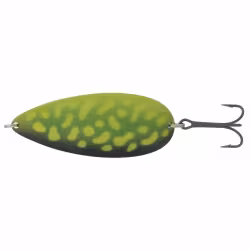 Блесна колеблющаяся Kuusamo Hauki, длина 80 мм, вес 22 г, цвет Ye/GR-B, UV