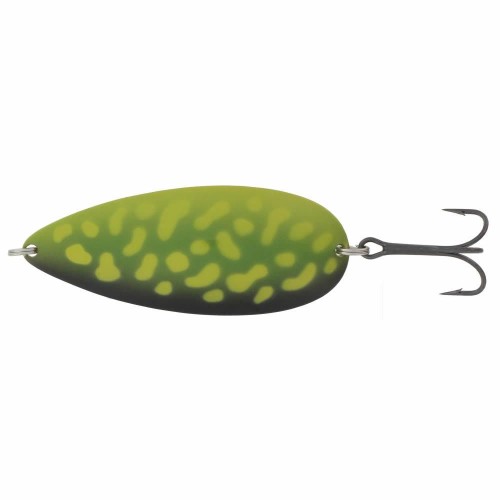 Блесна колеблющаяся Kuusamo Hauki, длина 80 мм, вес 22 г, цвет Ye/GR-B, UV